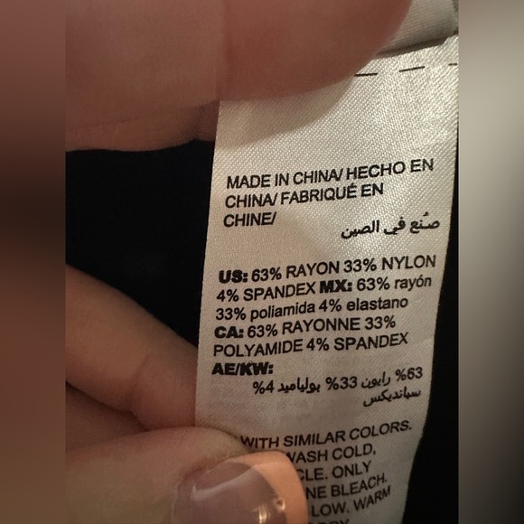 Chico’s Black Leggings Elastic Waist Size 1R (8 R) Casual - Picture 5 of 6